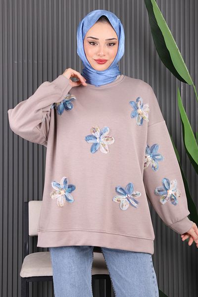 İmajButik Βιζόν Floral Modal Sweat