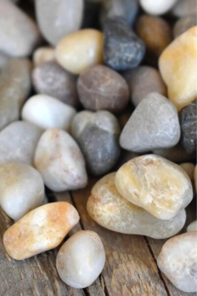 Canbaydogalurunler CANBAY DOGAL URUNLER  1 Kg Çakıl Taşı, Doğal Karışık Renkl...