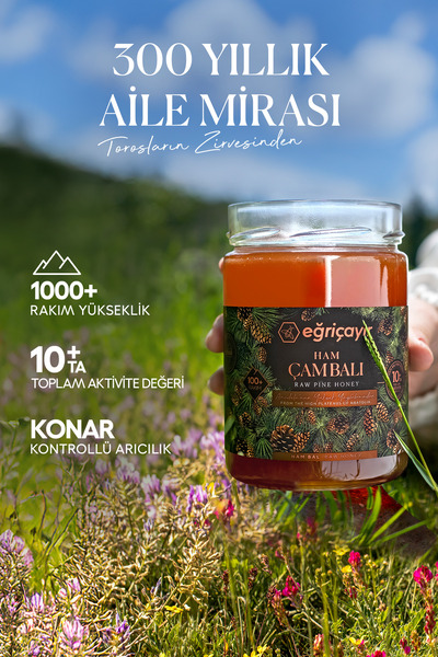 Eğriçayır Ham Çam Balı Ta10 850g (DOĞAL, HAKİKİ)