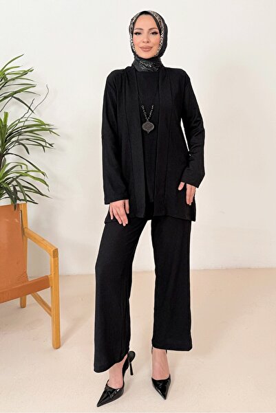 Bestenur Aser Bürümcük Triple Set 1363 - Black