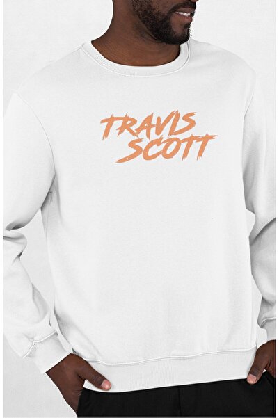 Fuddy Moda Унісекс оверсайз світшот з коміром-стійкою Travis Scott без капюшона