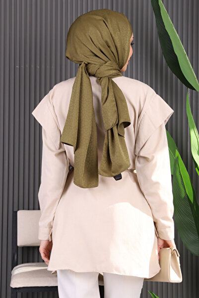 İmajButik Πουκάμισο με λεπτομέρεια στον ώμο με πέτρινη ζώνη στη μέση