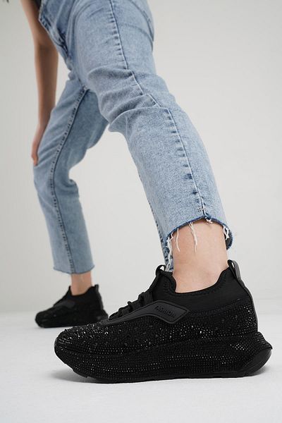 Beyond Women's Black Stone Sneakers - 4cm Byndki̇105