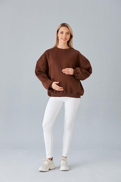 Işşıl IŞIL 6487-Three Thread Raised Maternity Sweatshirt