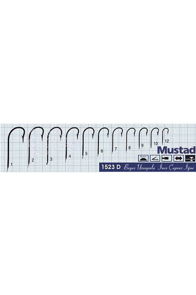 Mustad 1523D White Cross 100Pcs Needle