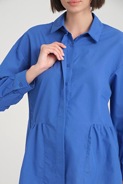 Işşıl IŞIL B112 - Cotton Sports Maternity Shirt and Tunic, Covered Button