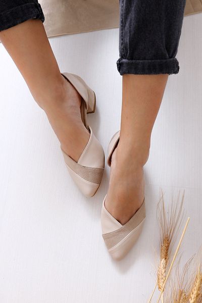 Hayalimdeki Ayakkabı Leslie Heeled Skin-suede Shoes