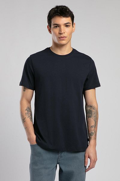 Lee Cooper Мъжка тениска с О-образно деколте Baselo, тъмносиня