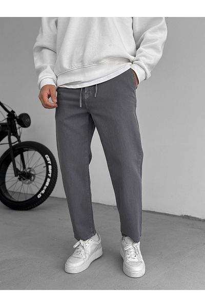 BYBASICMAN Smoked Textured Basic Cotton Trousers Res-1077