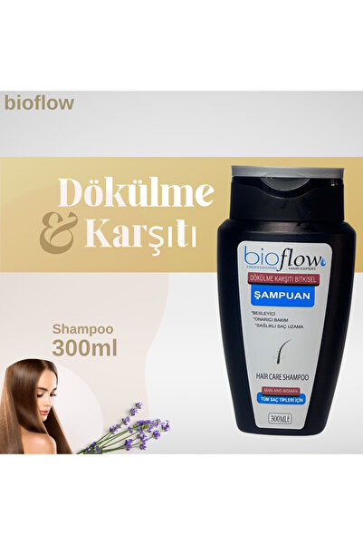 BioFlow Dökülme Karşıtı Şampuan - Özel Içerik - Kalıcı Etki - Dökülen Saçlara Rutin Bakım Şampuanı (1ADET)