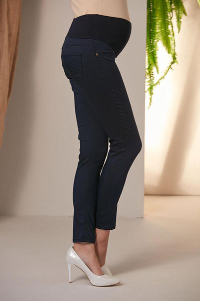 Işşıl Işşil 3333-narrow Leg Slim Fit Lycra Maternity Cotton Trousers