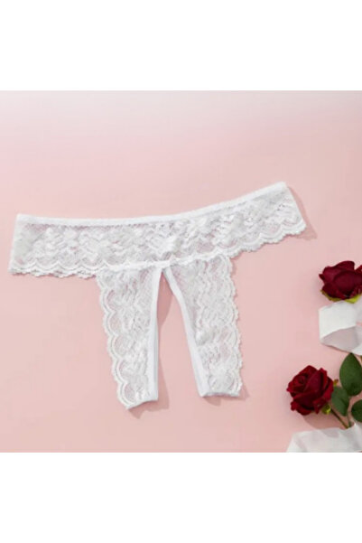 Bacio Kadın 3’lü Özel Bölgeleri Açık Dantelli Tanga seti
