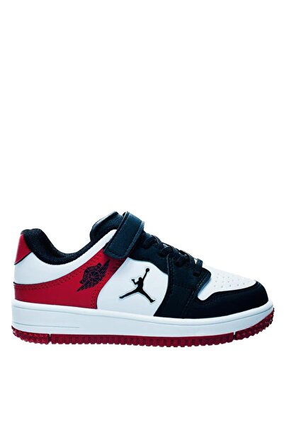 Kidx Haykat Jordan Siyah Beyaz Kırmızı Unisex Çocuk Spor Ayakkabı