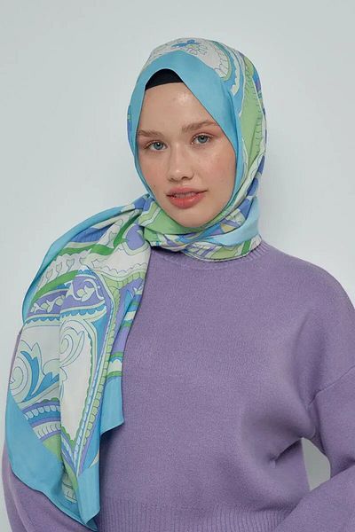 ED Scarf Σάλι Paisley Collection Country - Μούχλα