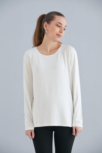 Işşıl IŞIL 4537-Zero Collar Maternity Viscose Lycra Badi