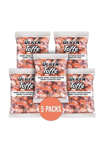 Ülker ULKER TOFFE CARAMEL 1KG (PACK OF 5)