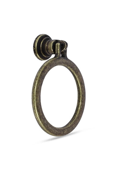 NUBLADO Sarkaç Metal Halka (ESKİTME ANTİK SARI) Mobilya Mutfak Çekmece Dolap Dolabı Kulpu Kulbu Kulpları.