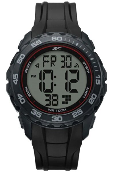 Reebok RV-FRO-G9-PBPB-WR SİYAH SİLİKON KORDON DİJİTAL ERKEK KOL SAATİ