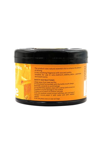 Generic معطر جو بلاك أودور برائحة البرتقال 90 جرام برائحة تدوم طويلاً للسيارات والمنازل والمكاتب