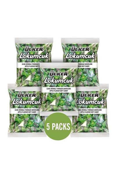 Ülker ULKER LOKUMCUK APPLE 1KG (PACK OF 5)