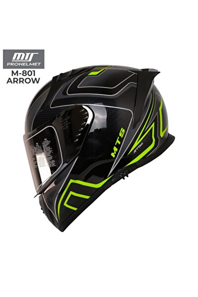 MTS M-801 Kapalı Kask Güneş Vizörlü Arrow