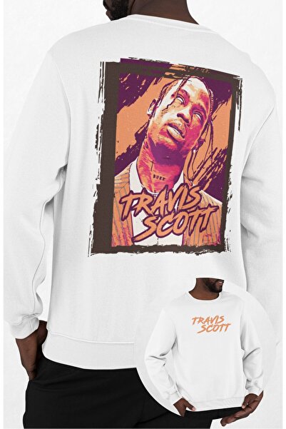 Fuddy Moda Унісекс оверсайз світшот з коміром-стійкою Travis Scott без капюшона