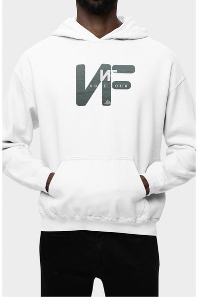 Fuddy Moda Φούτερ με κουκούλα με κουκούλα με θέμα Unisex Rapper Oversize NF Hope Tour