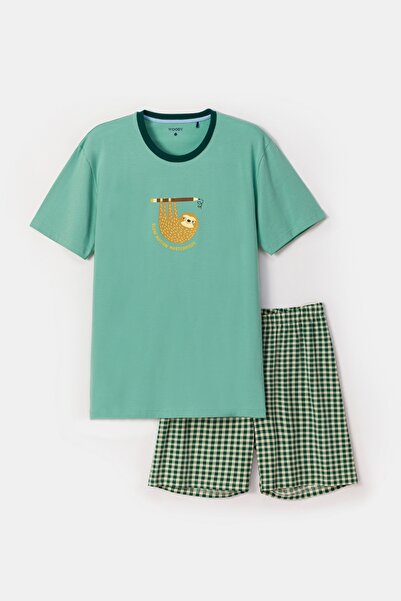 Woody 10-16 years old boy's pajama-pza - 730-light blue