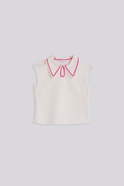 Lia Lea Bg Store بلوزة بناتي باللون الأبيض الفاتح