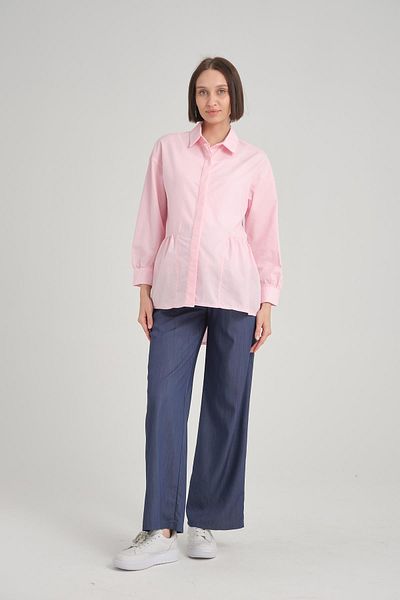 Işşıl IŞIL B112 - Cotton Sports Maternity Shirt and Tunic, Covered Button