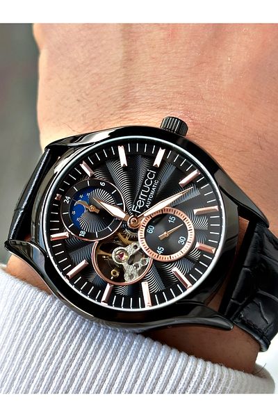 Ferrucci men's Wristwatch - Special Design, Fully Automatic, Waterproof Leather Band