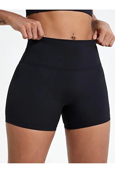 WOODROFFE Kadın Kısa Mini Tayt Yüksek Bel Geniş Kemer Korse Etkili Toparlayıcı