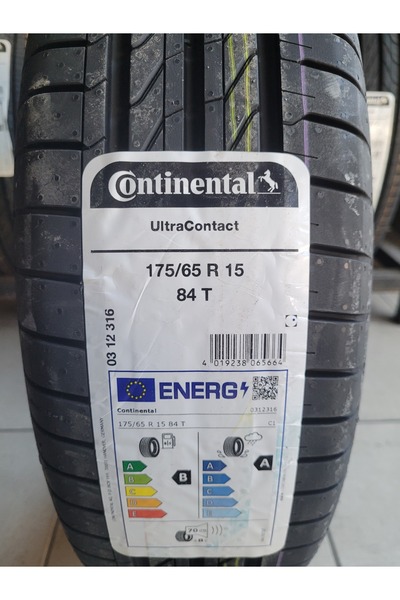 Continental 175/65R15 Ultra Contact 84T Set olarak (4 ADET) A serisi 70db 2025 Üretim*