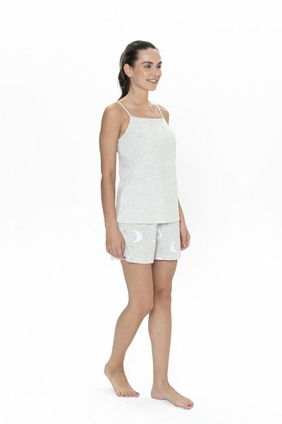 U.S. Polo Assn. Πόλο Ασν. 20076 Γυναικείο Snow Melange Σετ σορτς με λεπτές τιράντες