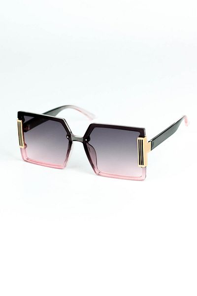 Di Caprio Women's Pink Uv400 Protection Rectangular Model Sunglasses