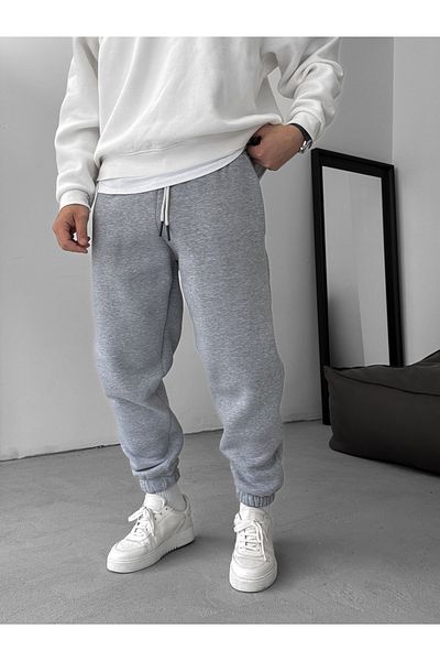 BYBASICMAN Gray Basic Raised Elastic Tracksuit By-062