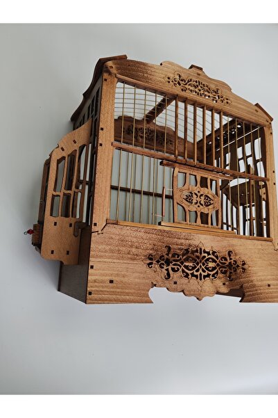 creablue Tasarım Ahşap Kuş Kafesisi