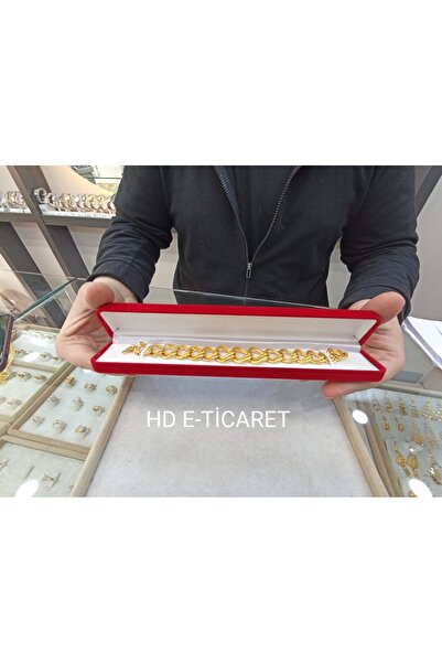 HD KUTU Geniş Bileklik Kutusu Kırmızı Kadife En 3 Cm 1 Adet