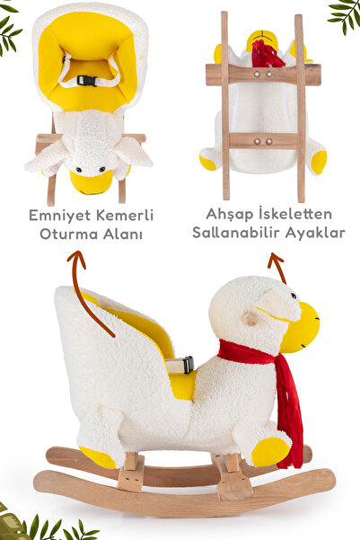 Kinder Baby Hony Sallanan At Kuzu Sarı 1704