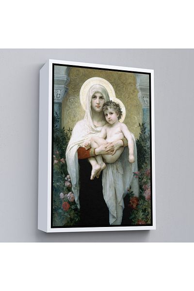 Harita Sepeti Pictură Fecioara Maria și fiul ei Isus în cadru alb - Isus Hristos