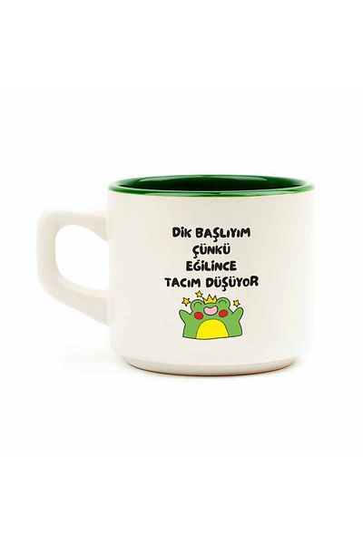 PALTO TASARIM Frogs Set of 2 White Venus Mug - Gift Ceramic Mug