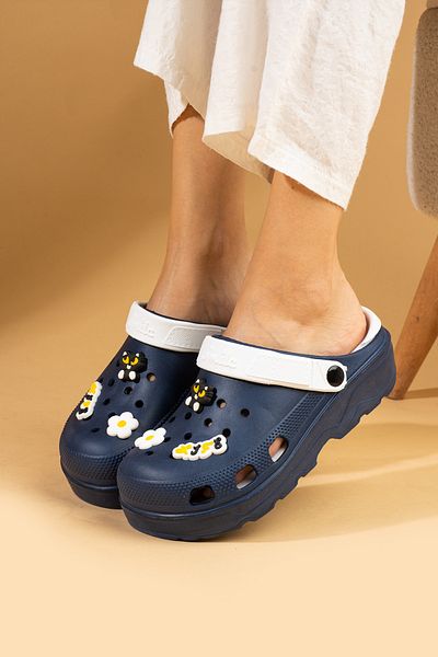 Pembe Potin Námořnické modré dámské sandály Eva Sea Doctor Nurse Hospital Comfort Sandals Pantofle