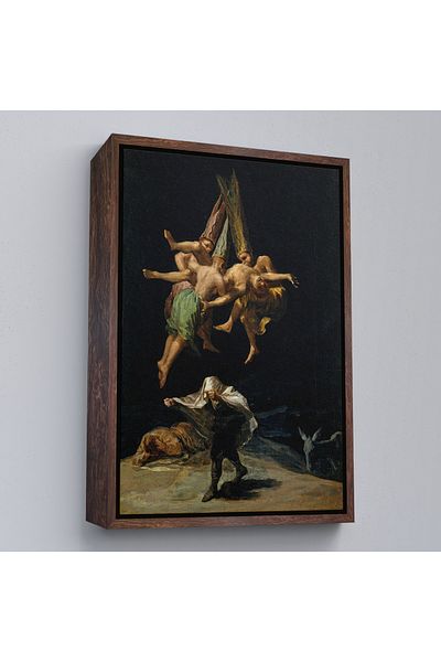 Harita Sepeti Ζωγραφική τοίχου με λευκό πλαίσιο The Flight Of The Witches, Witches Flight