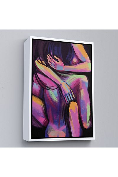 Harita Sepeti Sexy Couple Chart with White Frame