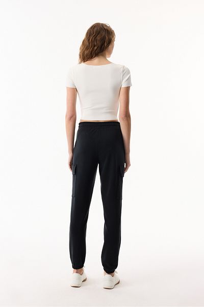 Mudo Elastic Waist Cargo Track Pants