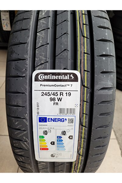 Continental 245/45R19 Premium Contact7 98W FR Set Olarak (4ADET) 2025 Üretim*