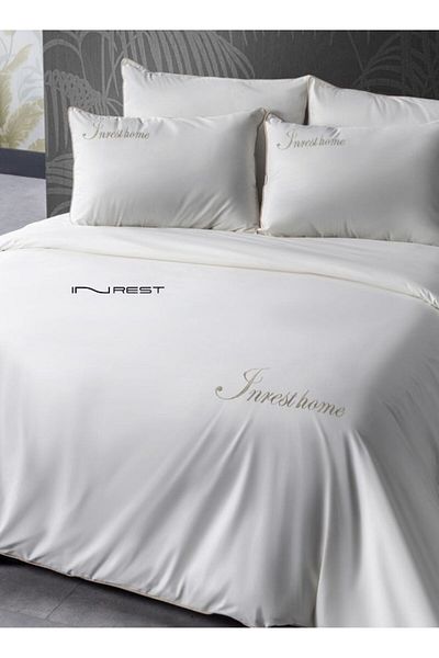 INREST طقم غطاء لحاف فردي من كاتيري (بدون حشوة) قطن 100% مقاس فردي 160×230 سم - 4 قطع
