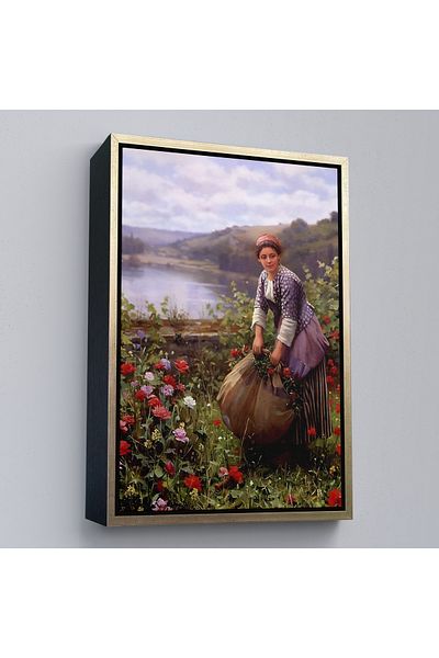 Harita Sepeti Pictură decorativă de perete pentru femei Gardener cu cadru auriu