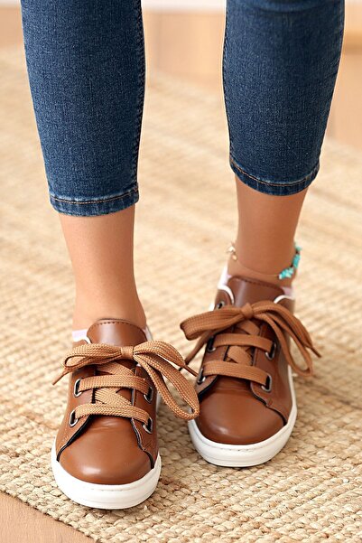 Pembe Potin Tan Women's Sports Sneaker Casual Casual Shoes