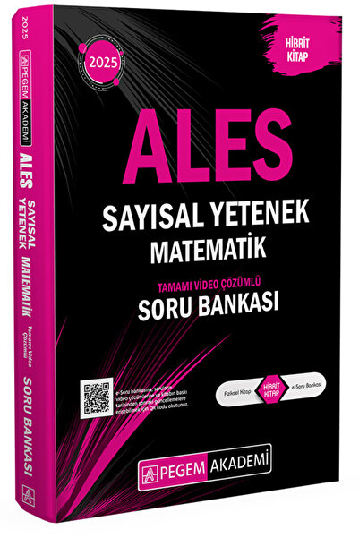 Pegem Akademi Yayıncılık 2025 ALES Matematik Sayısal Yetenek Tamamı Video Çöz...